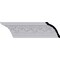 Ekena Millwork 4 1/8"H x 3 3/4"P x 5 3/8"F x 94 1/2"L, (5" Repeat), Richmond Crown Moulding MLD04X03X05RI - alternate 1